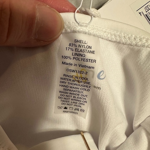 CALME by Johnny Was White Tank One Piece, Size Small (v) - Picture 6 of 8